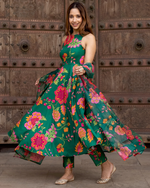 Verdant Florian Anarkali Set