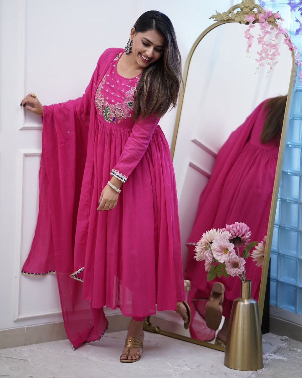 BEUTIFUL EMBROIDERY FULLY STITCHED SUIT SET