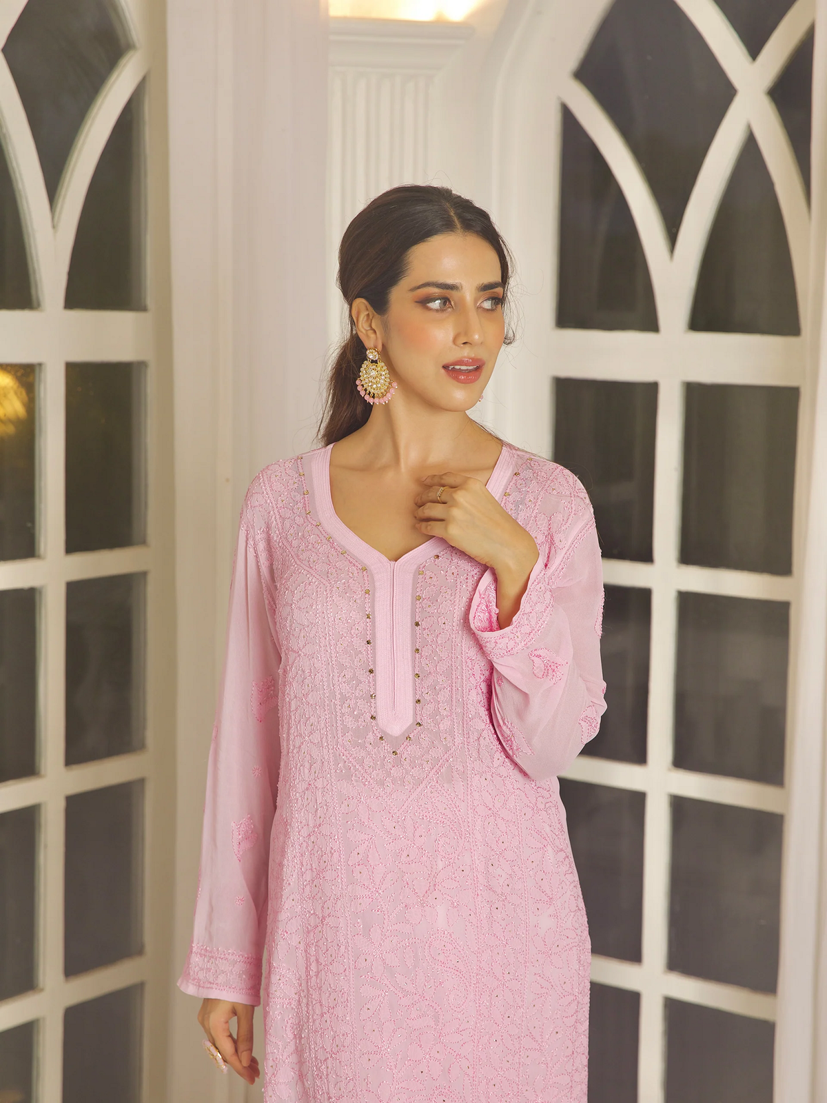 Jasmine Chikankari & Mukaish Kurta