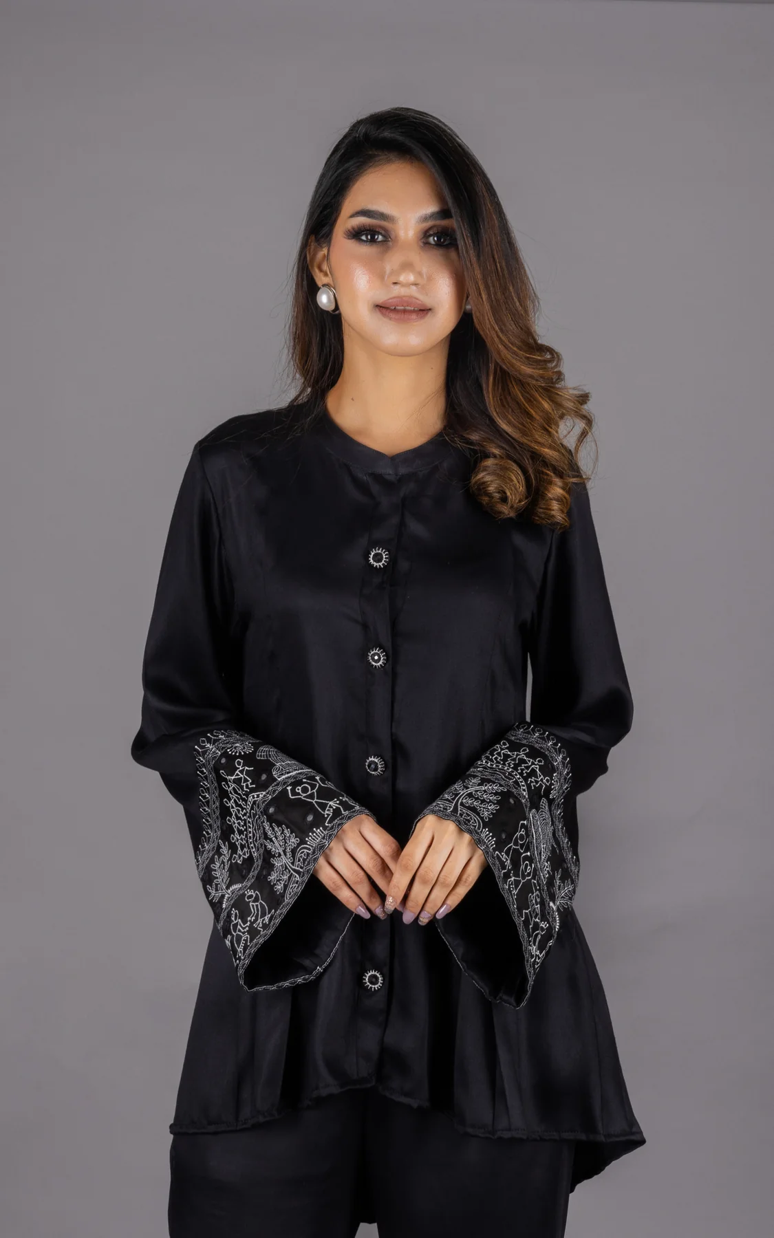 UMANG BLACK EMBROIDERED CO-ORD SET