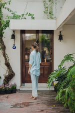 Light Blue embroidered co ord set