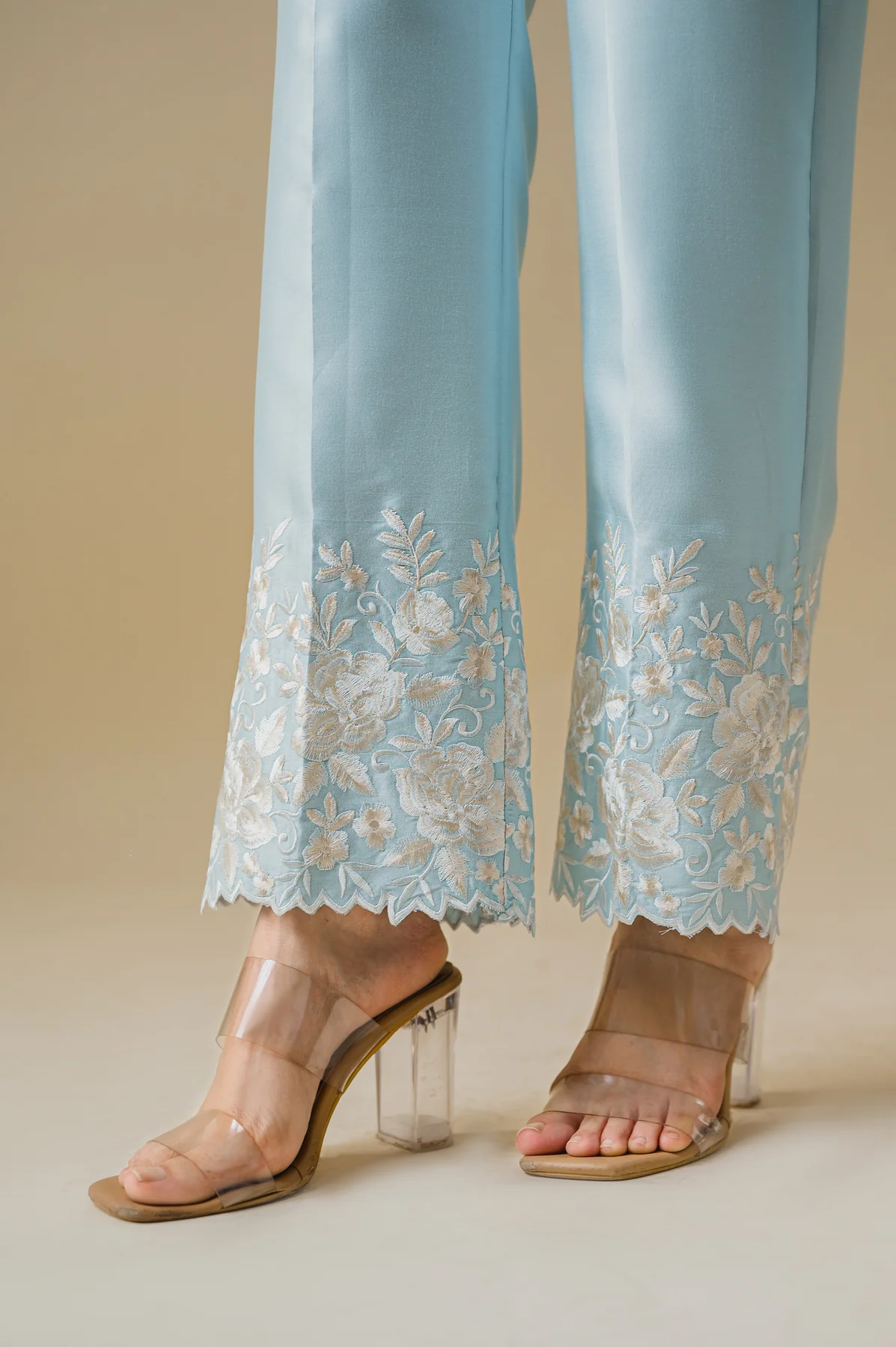 Light Blue embroidered co ord set