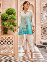 DIGITAL PRINTED MUSLIN SILK CO-ORD SE