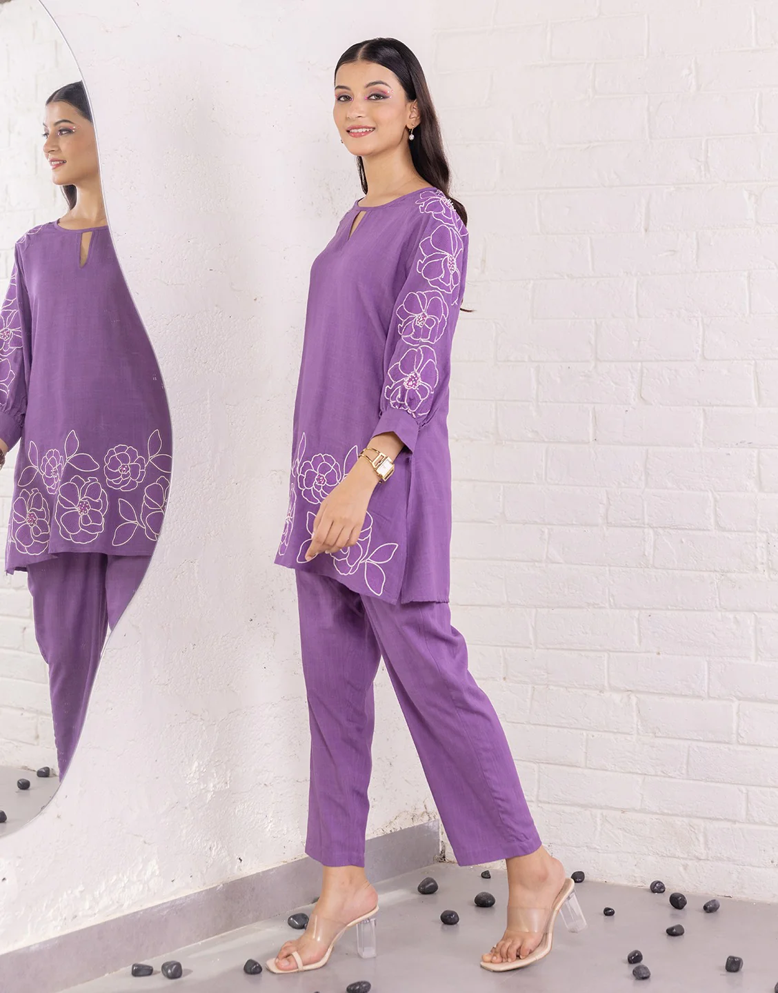 HARIKA LAVENDER CO-ORD SET