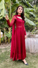 Red Elegant Georgette Silk Anarkali Suit with Modern Touch