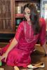 FUCHSIA HAND EMBROIDERED KURTA SET