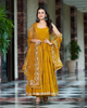 MUSTARD YELLOW GOTAPATTI COTTON SUIT SET