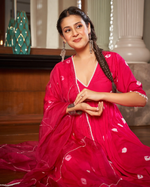 PINK BANDHANI SILK SUIT SET