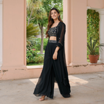 GEORGETTE CAPE PANTS SET