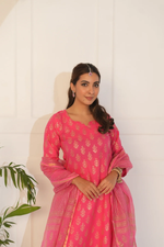 RAYA PINK COTTON SUIT SET